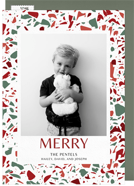 'Merry Terrazzo' Christmas Greetings Card