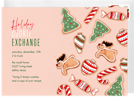 'Festive Cookies' Holiday Party Invitation