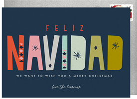 'Navidad' Christmas Greetings Card