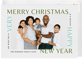 'Type Frame' Holiday Greetings Card
