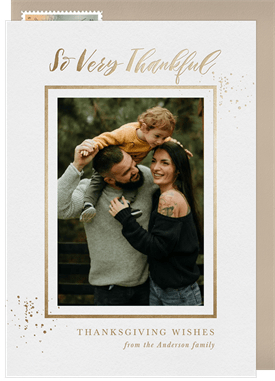 'So Very Thankful' Thanksgiving Card