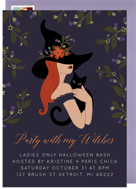 'Glamorous Witch' Halloween Card