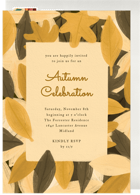 'Thankfall' Fall Party Invitation