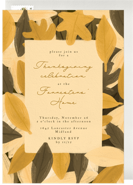 'Thankfall' Thanksgiving Invitation
