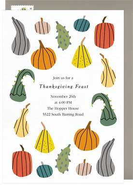 'Gourdness Gracious' Thanksgiving Invitation