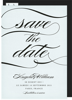 'Love Statement' Wedding Save the Date