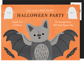 'Bat-tastic' Halloween Invitation