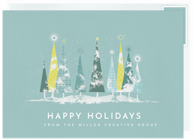'Modern Winter Wonderland' Holiday Greetings Card
