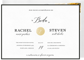 'Sophisticate' Wedding Invitation