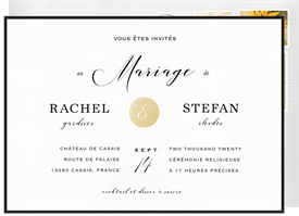 'Sophisticate' Wedding Invitation