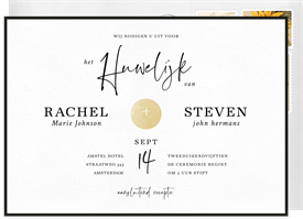 'Sophisticate' Wedding Invitation