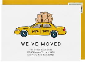 'Yellow Cab' Moving Announcement