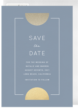'Mixed Metals' Wedding Save the Date