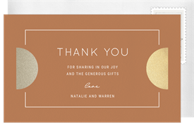 'Mixed Metals' Wedding Thank You Note