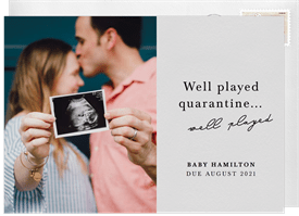 'Well Played' Birth Announcement