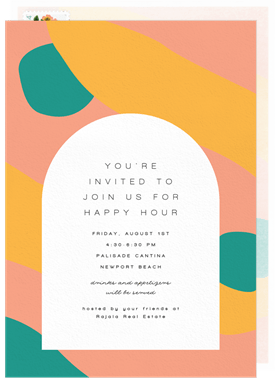 'Bright Pops' Happy Hour Invitation