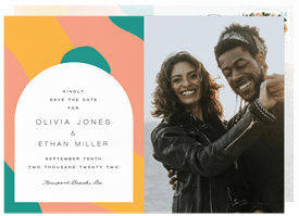 'Bright Pops' Wedding Save the Date