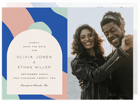 'Bright Pops' Wedding Save the Date