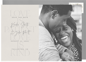 'Love Is Patient' Wedding Save the Date