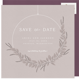 'Hanging Terrarium' Wedding Save the Date