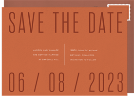 'Big Details' Wedding Save the Date