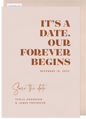 'From This Day Forward' Wedding Save the Date