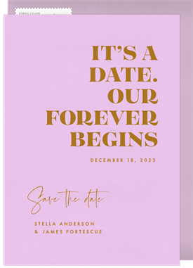 'From This Day Forward' Wedding Save the Date