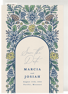 'Floral Whimsy' Wedding Save the Date