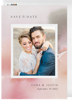 'Ethereal Wash' Wedding Save the Date