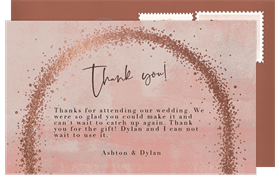'Stippled Arch' Wedding Thank You Note