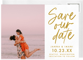 'Let's Do This' Wedding Save the Date