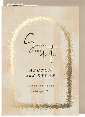 'Stippled Arch' Wedding Save the Date
