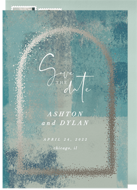 'Stippled Arch' Wedding Save the Date