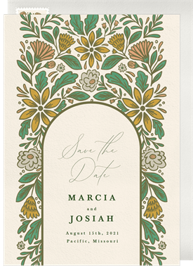 'Floral Whimsy' Wedding Save the Date