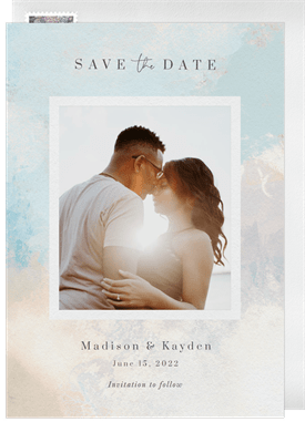 'Pastel Abstract' Wedding Save the Date