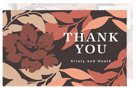 'Floral Crush' Wedding Thank You Note