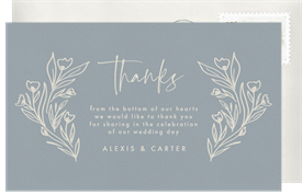 'Flourishing Frame' Wedding Thank You Note