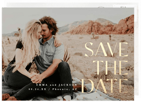 'Modern Love' Wedding Save the Date