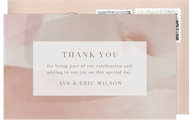 'Serendipity' Wedding Thank You Note