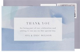 'Serendipity' Wedding Thank You Note