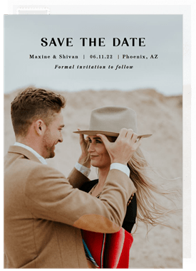 'Ready For Cake' Wedding Save the Date