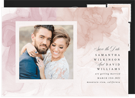 'Blooming Water' Wedding Save the Date
