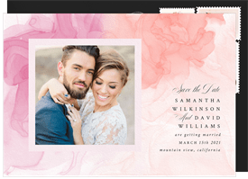 'Blooming Water' Wedding Save the Date