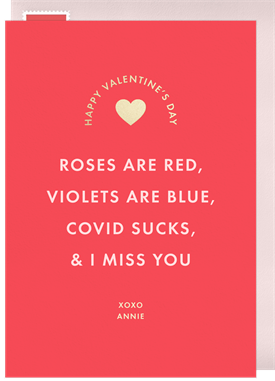 'Roses are Red' Valentine's Day Card