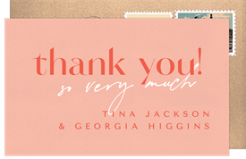 'Finally Happening' Wedding Thank You Note