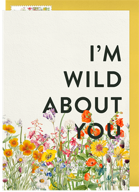 'Wild About You' Valentine's Day Card