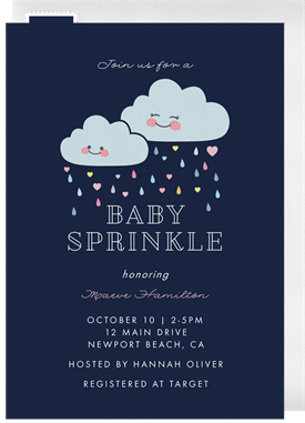 'Sprinkled With Love' Baby Shower Invitation