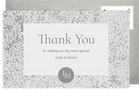 'Sea Grass' Wedding Thank You Note