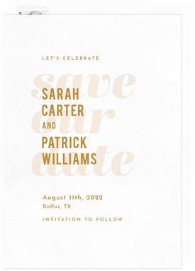 'Ampersand' Wedding Save the Date
