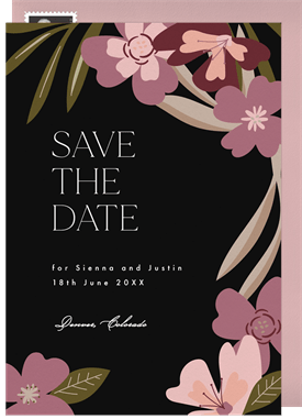 'Flora Adora' Wedding Save the Date